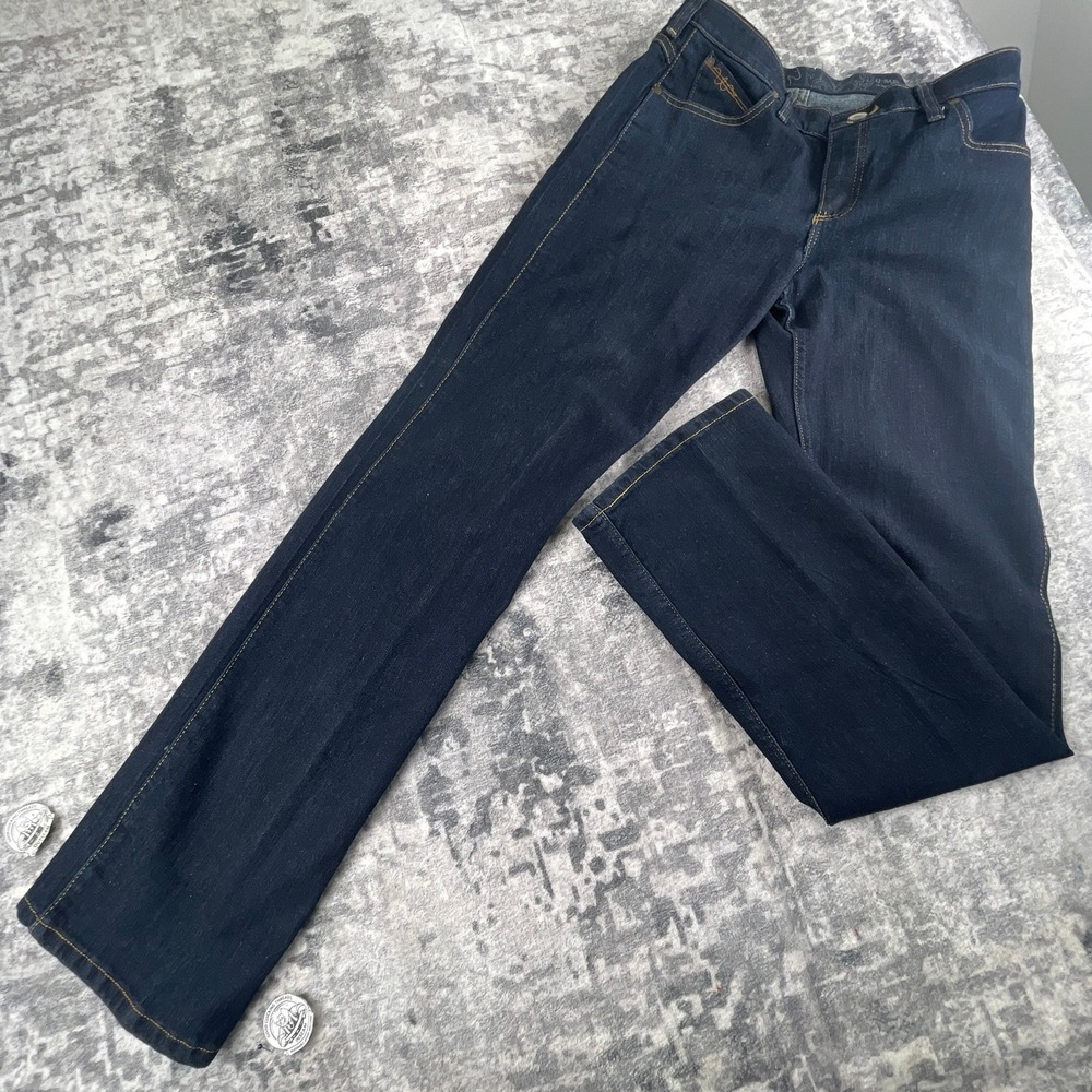 Wrangler Women 11x36 Q-Baby Ultimate Riding Jeans Dark Wash Bootcut‎ Denim